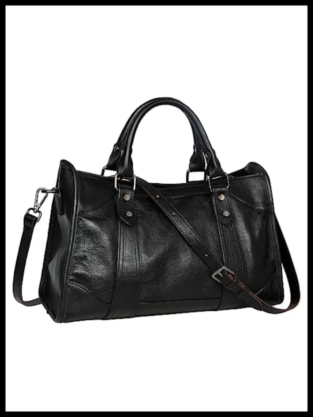 Genuine Leather Women's Satchel Shoulder Handbag Purse Tote